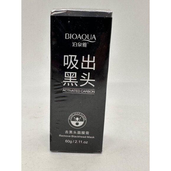BIOAQUA Activated Carbon Remove Blackhead Mask 60g / 2.11 Oz Deep Cleansing Skin - Picture 1 of 4